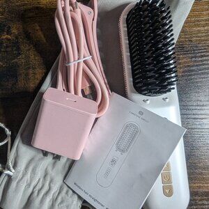 Christine Shelley Hair Straightener Brush for travel with negative ions!